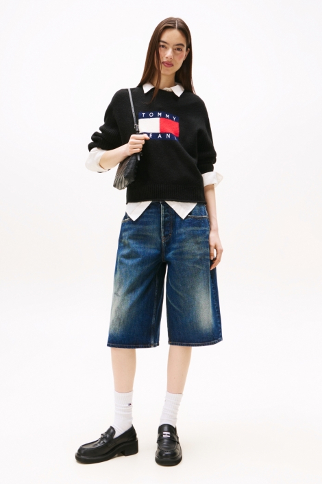 Tommy Jeans dw0dw21782 tjw melange flag swea